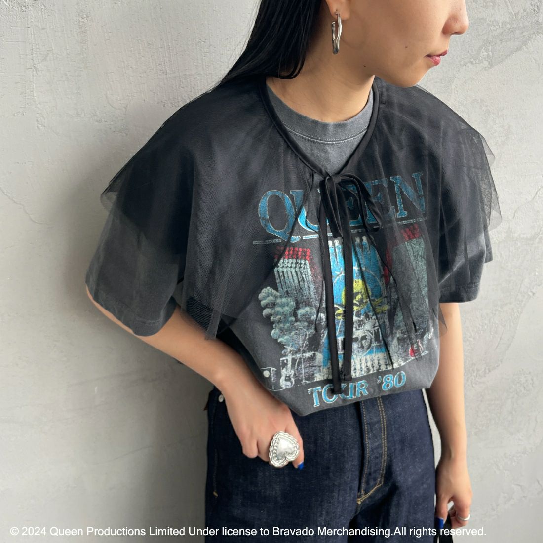 GOOD ROCK SPEED [グッドロックスピード] 別注 QUEEN ロックプリントTシャツ [INTN-009-JF]