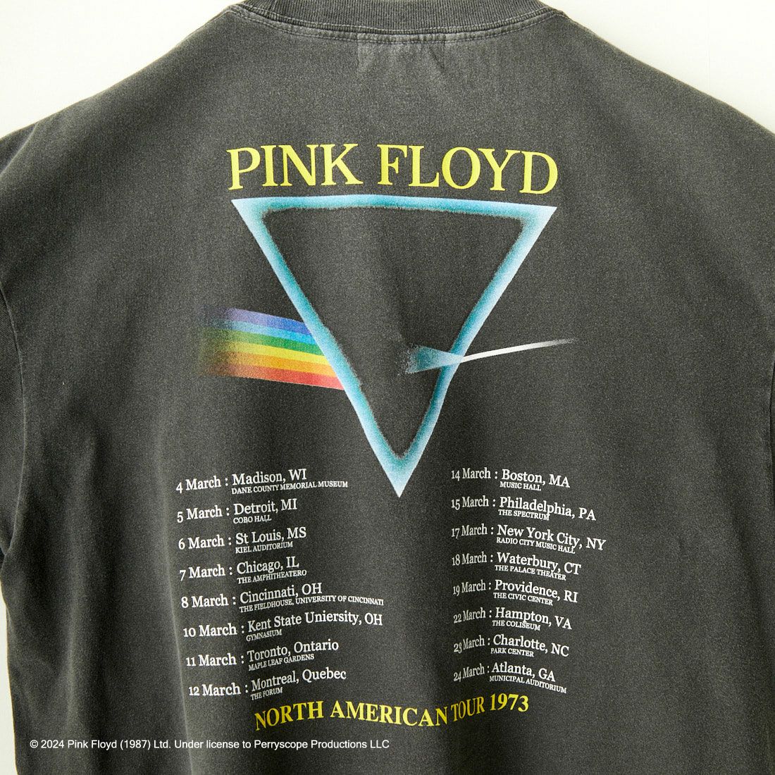 GOOD ROCK SPEED [グッドロックスピード] 別注 PINK FLOYD ロックプリントTシャツ [INTN-007-JF] CHARCOAL