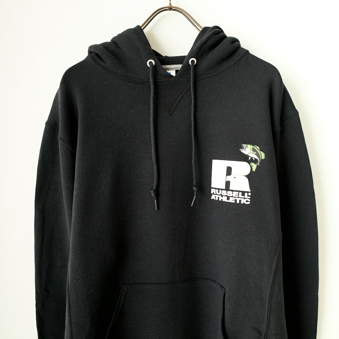 RUSSELL ATHLETIC [ラッセル アスレチック] Russell×Gary YAMAMOTO ロゴスウェットフーディ [RGY-A02] BLK