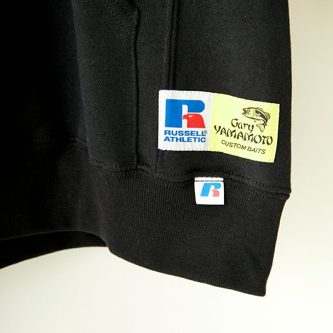 RUSSELL ATHLETIC [ラッセル アスレチック] Russell×Gary YAMAMOTO ロゴスウェットフーディ [RGY-A02] BLK