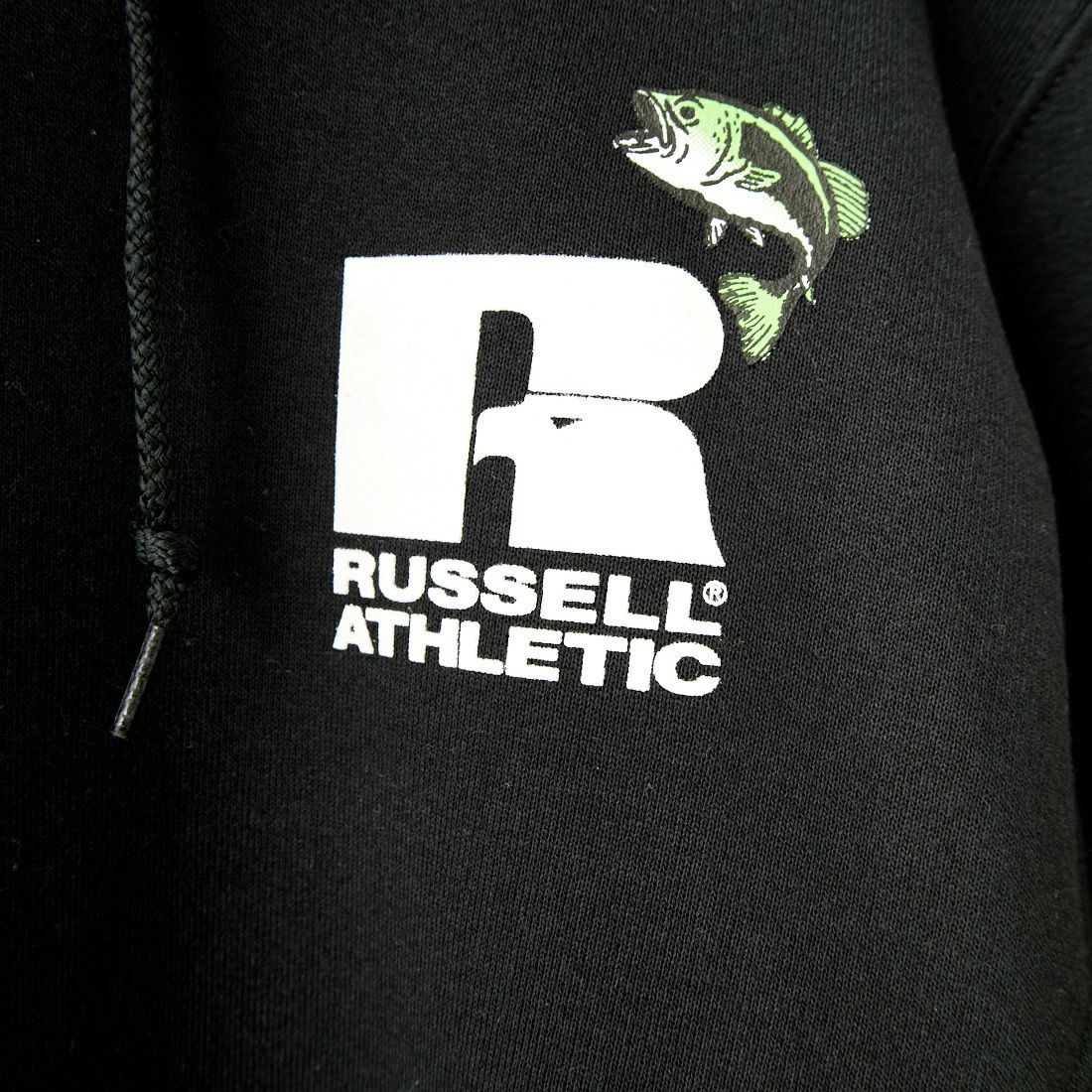 RUSSELL ATHLETIC [ラッセル アスレチック] Russell×Gary YAMAMOTO ロゴスウェットフーディ [RGY-A02] BLK