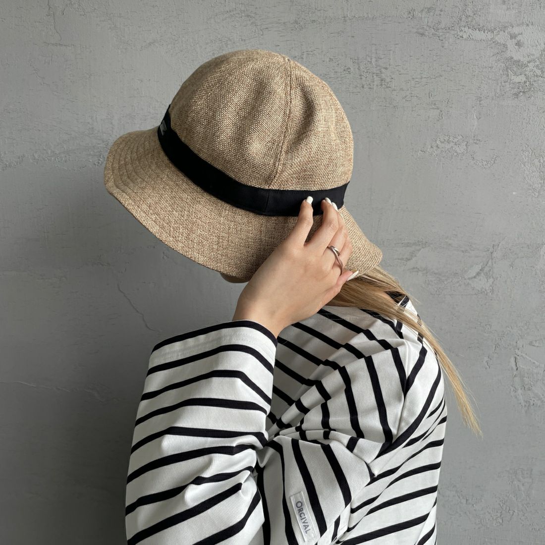 ORCIVAL [オーシバル] ラフィアライクナチュラルハット [OR-H0281RLP] BEIGE