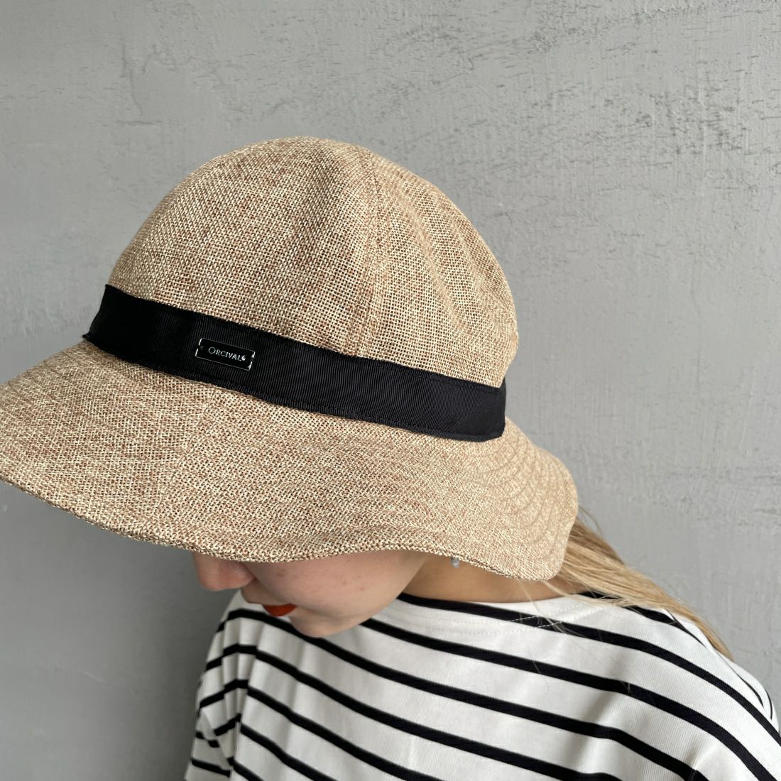 ORCIVAL [オーシバル] ラフィアライクナチュラルハット [OR-H0281RLP] BEIGE