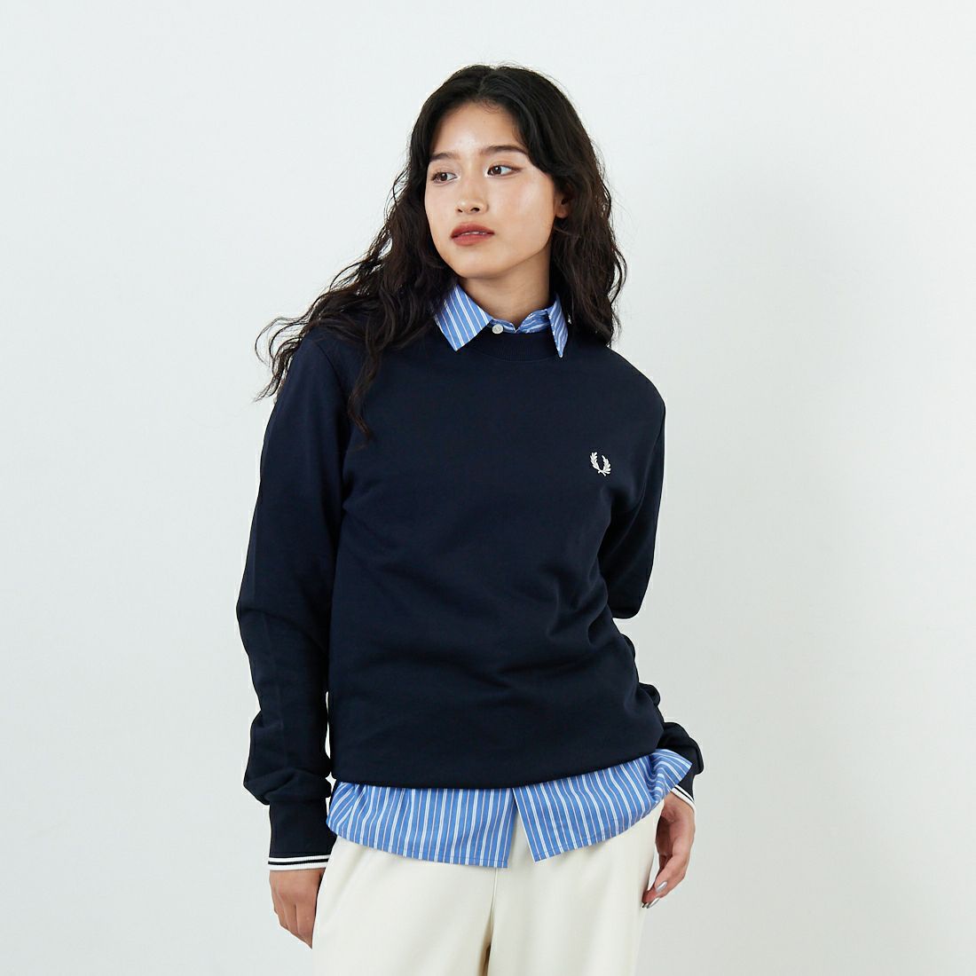 248 NAVY&&モデル身長：162cm 着用サイズ：S&&