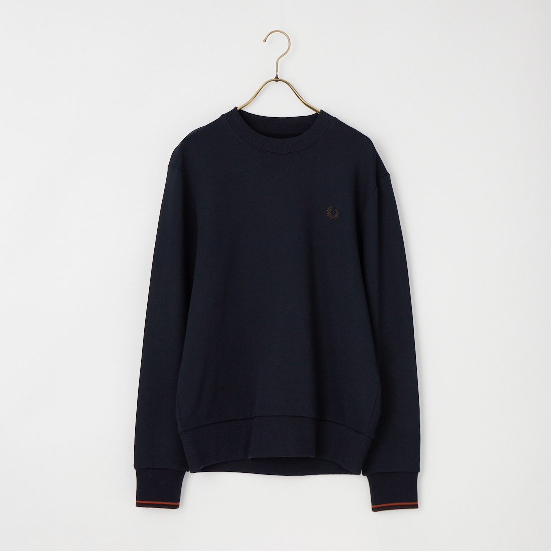 FRED PERRY [フレッドペリー] ワンポイント刺繍 クルーネック 