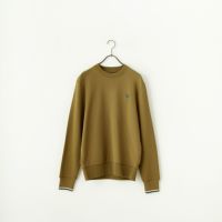 FRED PERRY ワンポイント刺繍 クルーネックスウェット　S FRED PERRY/フレッドペリー] ワンポイント刺繍 クルーネック