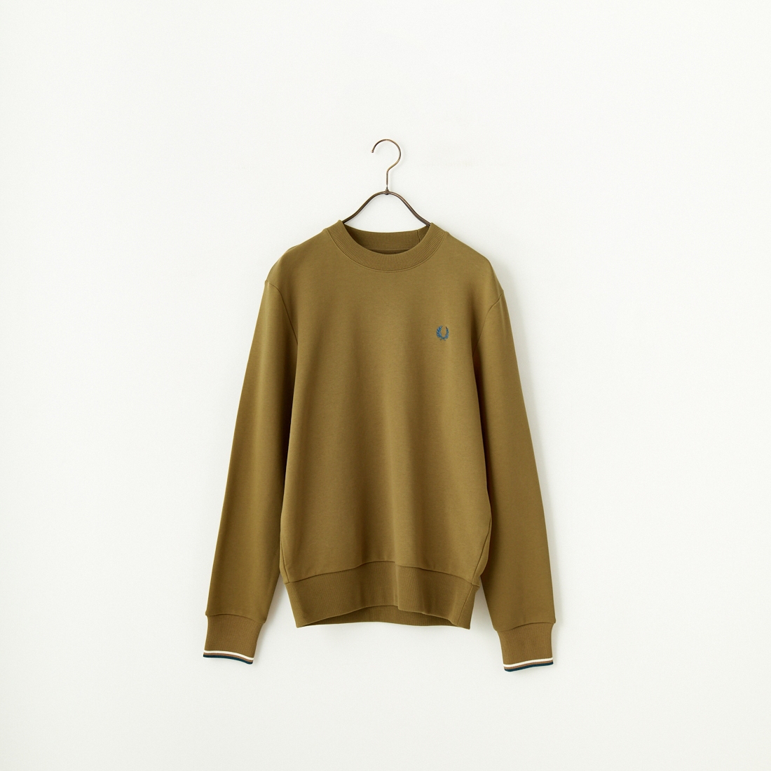 FRED PERRY [フレッドペリー] ワンポイント刺繍 クルーネックスウェット [M7535] Z60 SHADED