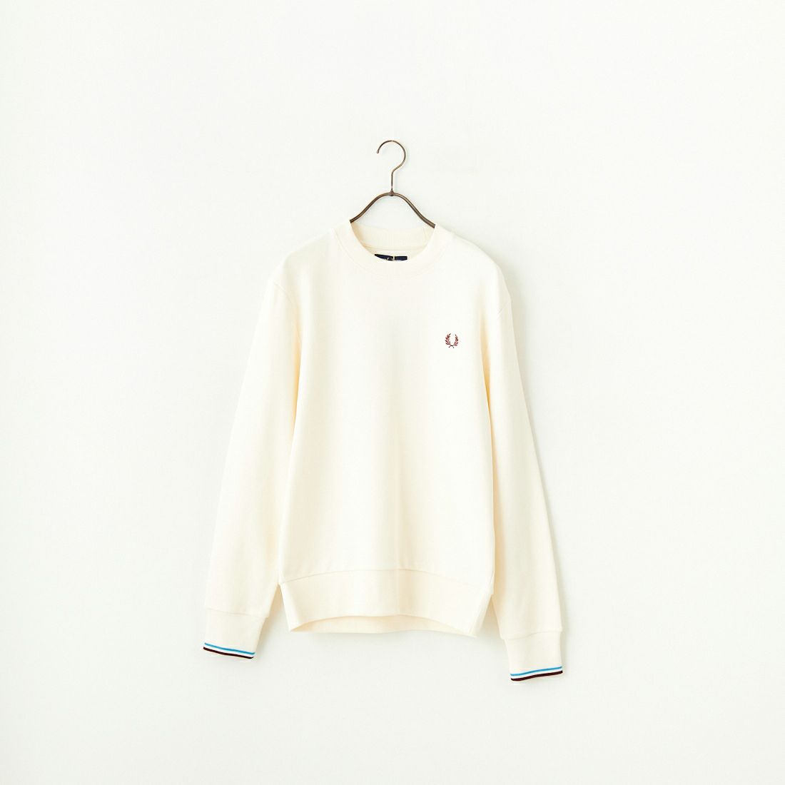 FRED PERRY [フレッドペリー] ワンポイント刺繍 クルーネックスウェット [M7535] Z46 ECR/CO