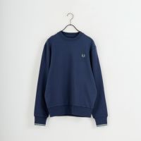 FRED PERRY フレッドペリー ワンポイント刺繍 クルーネックスウェット FRED PERRY/フレッドペリー] ワンポイント刺繍 クルーネックスウェット