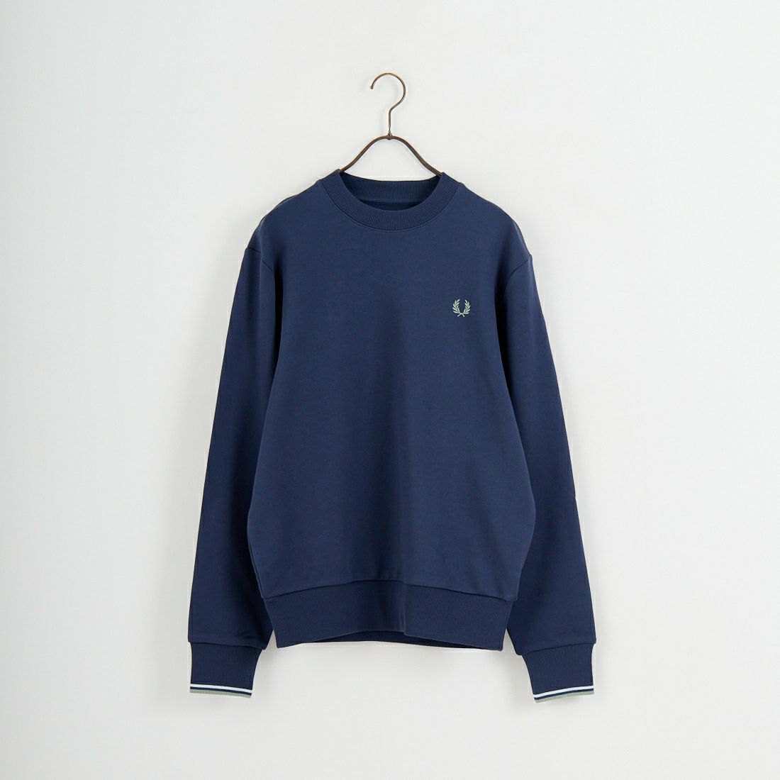 FRED PERRY [フレッドペリー] ワンポイント刺繍 クルーネックスウェット [M7535] Z47 DARKAI
