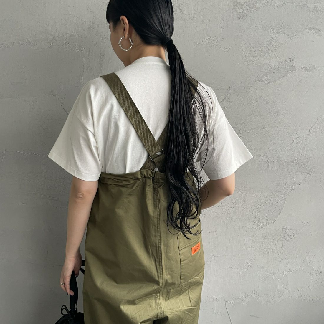 HANDTEX [ハンドテックス] 別注 スーベニアプリントTシャツ [HT6-CST-IN4-JF] TENNIS &&モデル身長：156cm 着用サイズ：F&&