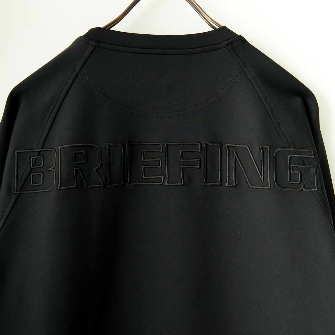 BRIEFING GOLF [ブリーフィング ゴルフ] クルーネック リラックスフィットスウェットシャツ [BRG241M23] 010 BLACK
