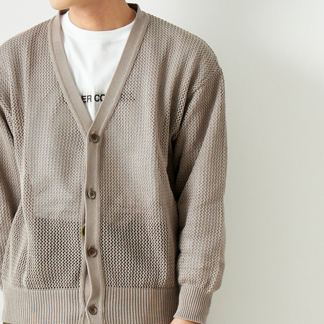 Noir Fabrik [ヌワールファブリック] コンパクトメッシュカーディガン [NF-241-015] GREYGE