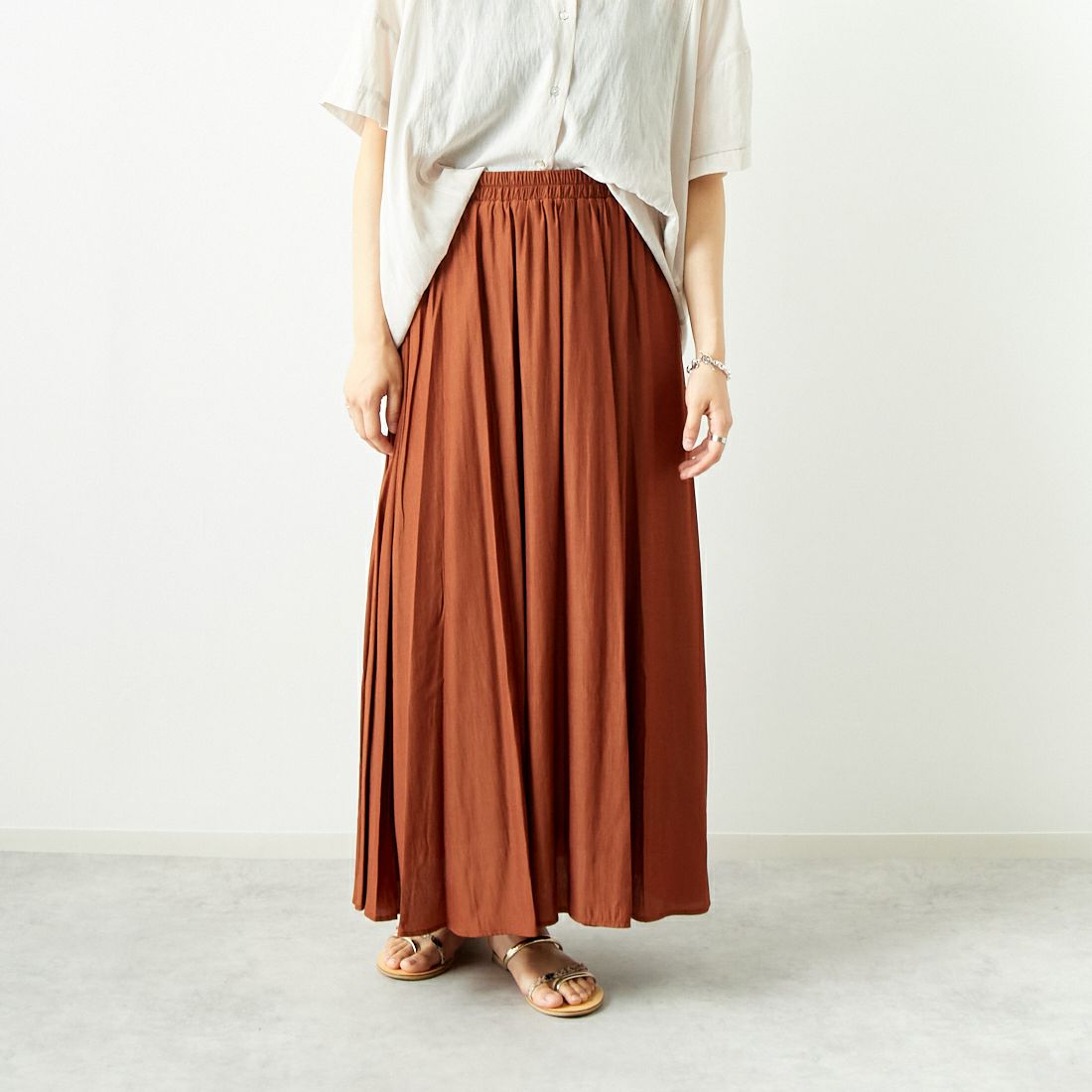 45 ﾌﾞﾗｳﾝ&&モデル身長：160cm 着用サイズ：F&&