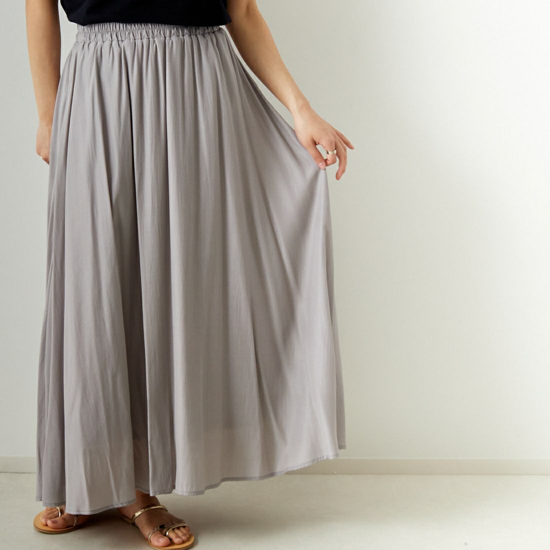 Jf Ready Made [ジェイエフレディメイド] エアリースカート [963-27201] 45 ﾌﾞﾗｳﾝ