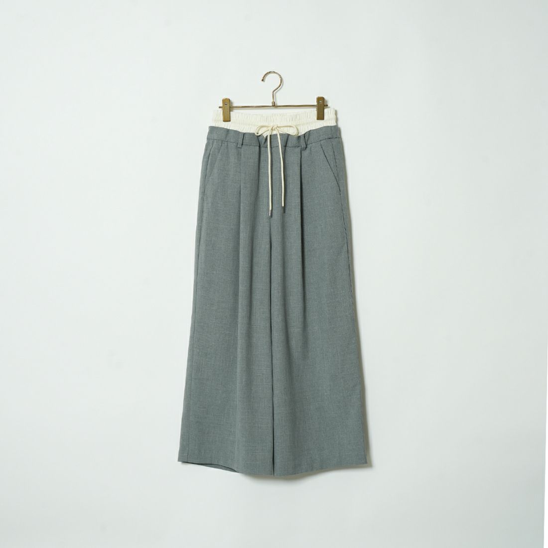 Jeans Factory Clothes [ジーンズファクトリークローズ] ダブルウエストパンツ [21241061] 001 Lｸﾞﾚｰ