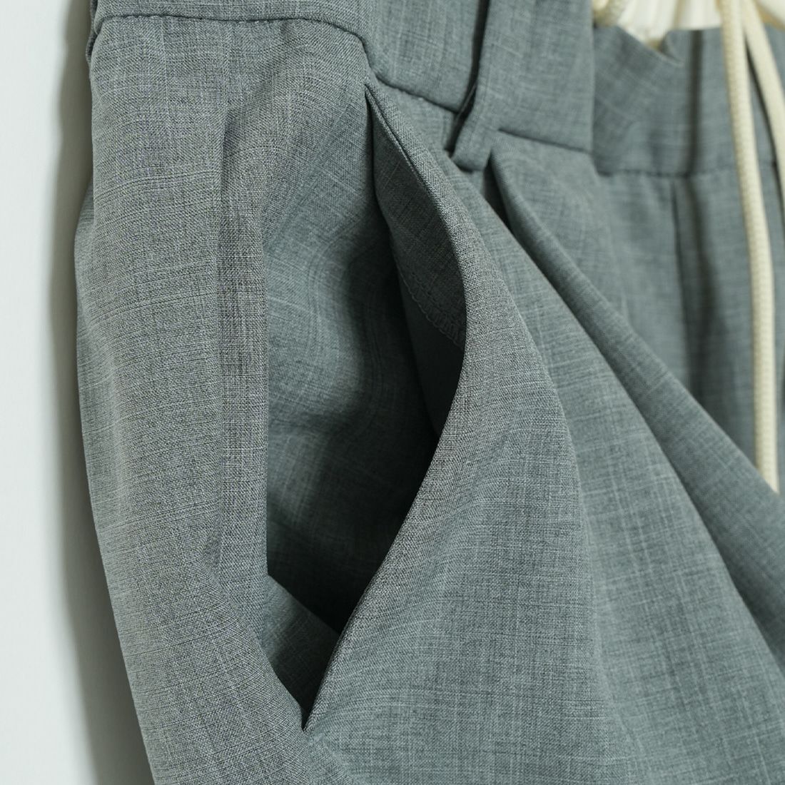 Jeans Factory Clothes [ジーンズファクトリークローズ] ダブルウエストパンツ [21241061] 001 Lｸﾞﾚｰ