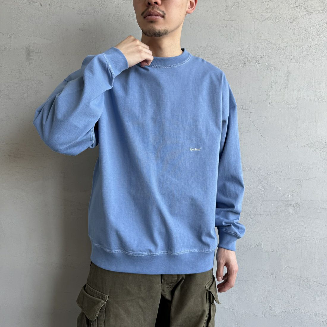 LT.BLU GRY&&モデル身長：168cm 着用サイズ：M&&