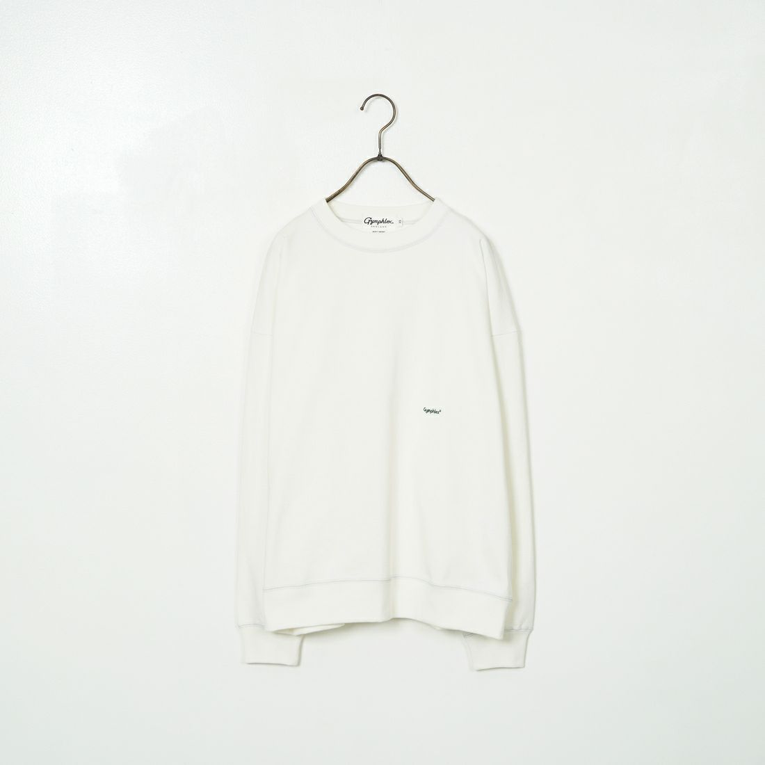 Gymphlex [ジムフレックス] ロゴ刺繍 ロングスリーブTシャツ [GY-C0102HWJ] OFF WHITE