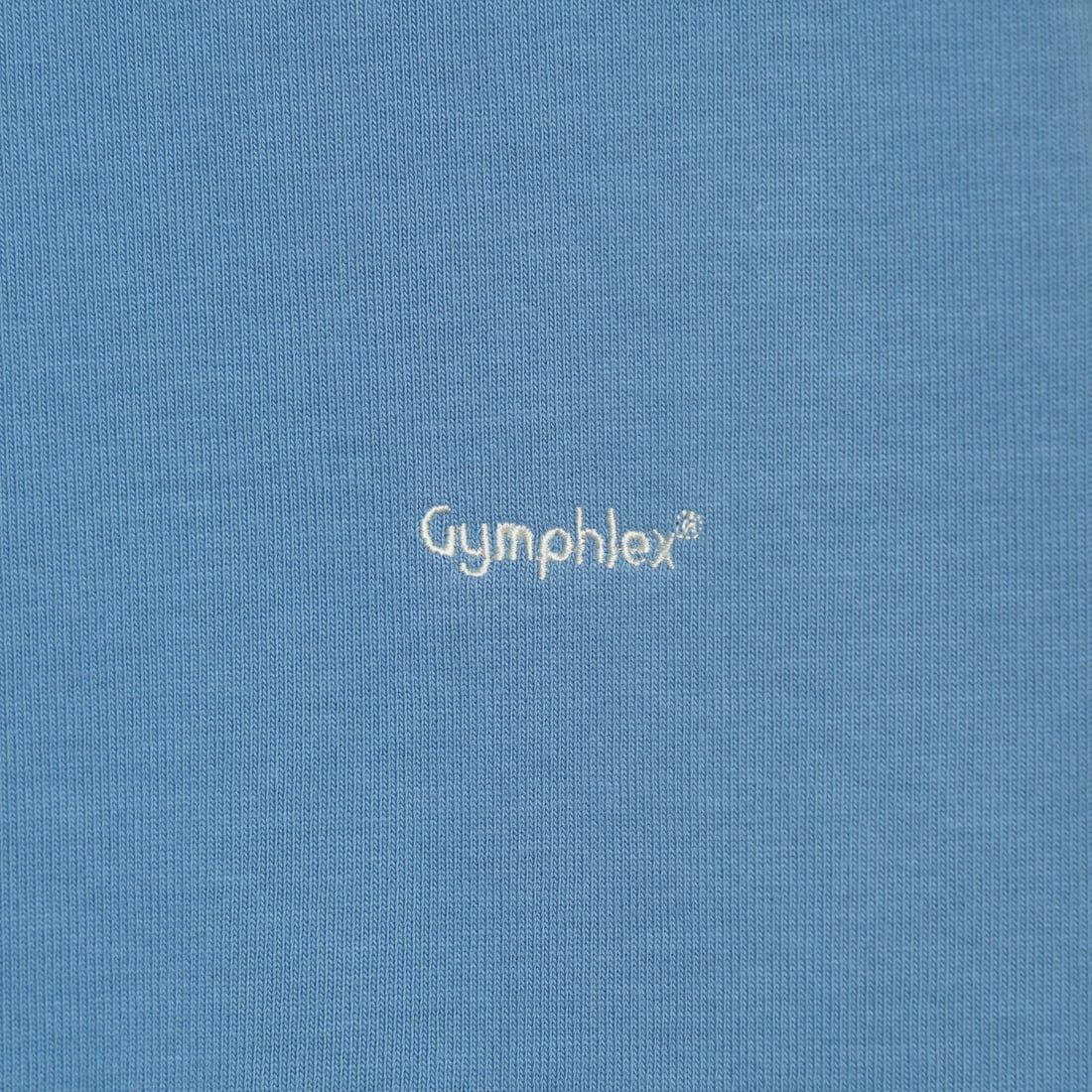 Gymphlex [ジムフレックス] ロゴ刺繍 ロングスリーブTシャツ [GY-C0102HWJ] LT.BLU GRY