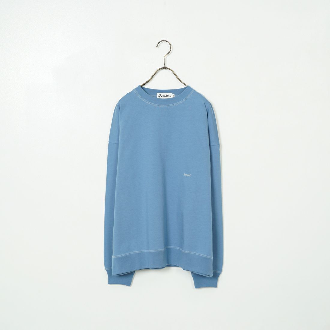 Gymphlex [ジムフレックス] ロゴ刺繍 ロングスリーブTシャツ [GY-C0102HWJ] LT.BLU GRY
