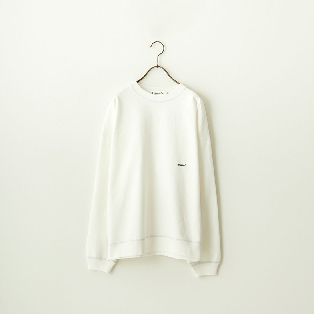 Gymphlex [ジムフレックス] ロゴ刺繍 ロングスリーブTシャツ [GY-C0102HWJ] OFF WHITE