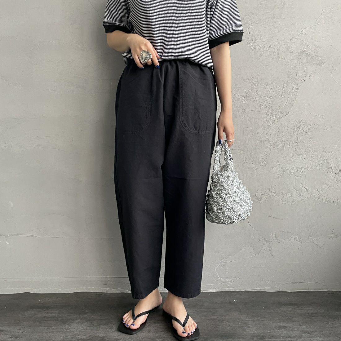 BLACK&&モデル身長：156cm 着用サイズ：36&&