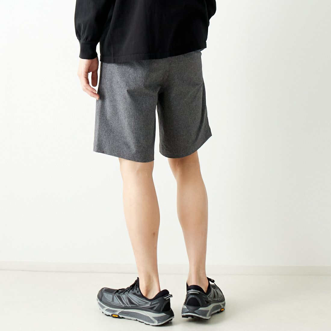 THE NORTH FACE [ザ ノースフェイス] トレーニングリブショーツ [NB72284] ZC &&モデル身長：182cm 着用サイズ L&&