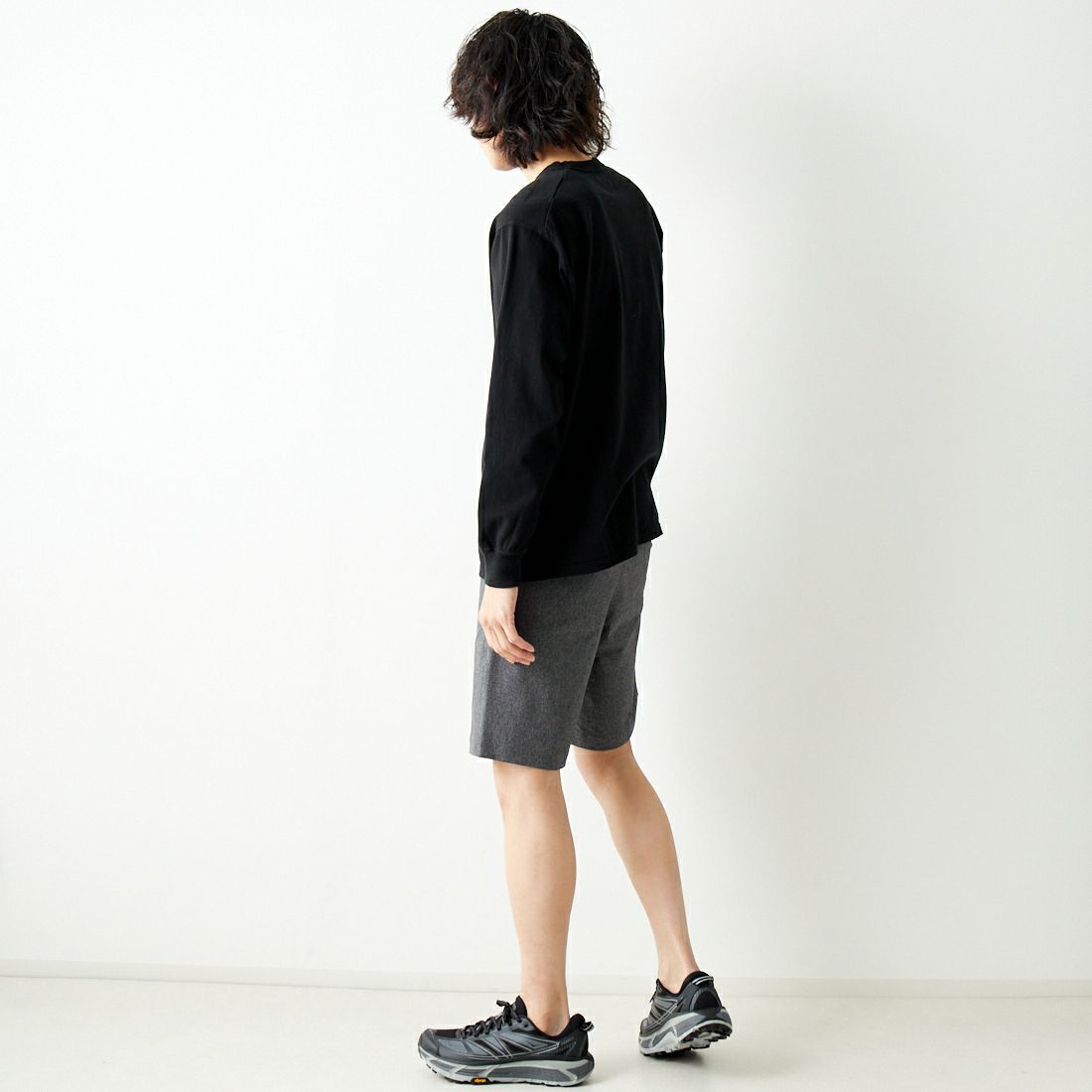 THE NORTH FACE [ザ ノースフェイス] トレーニングリブショーツ [NB72284] ZC &&モデル身長：182cm 着用サイズ L&&