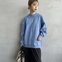 LT.BLU GRY&&モデル身長：150cm 着用サイズ：XS&&