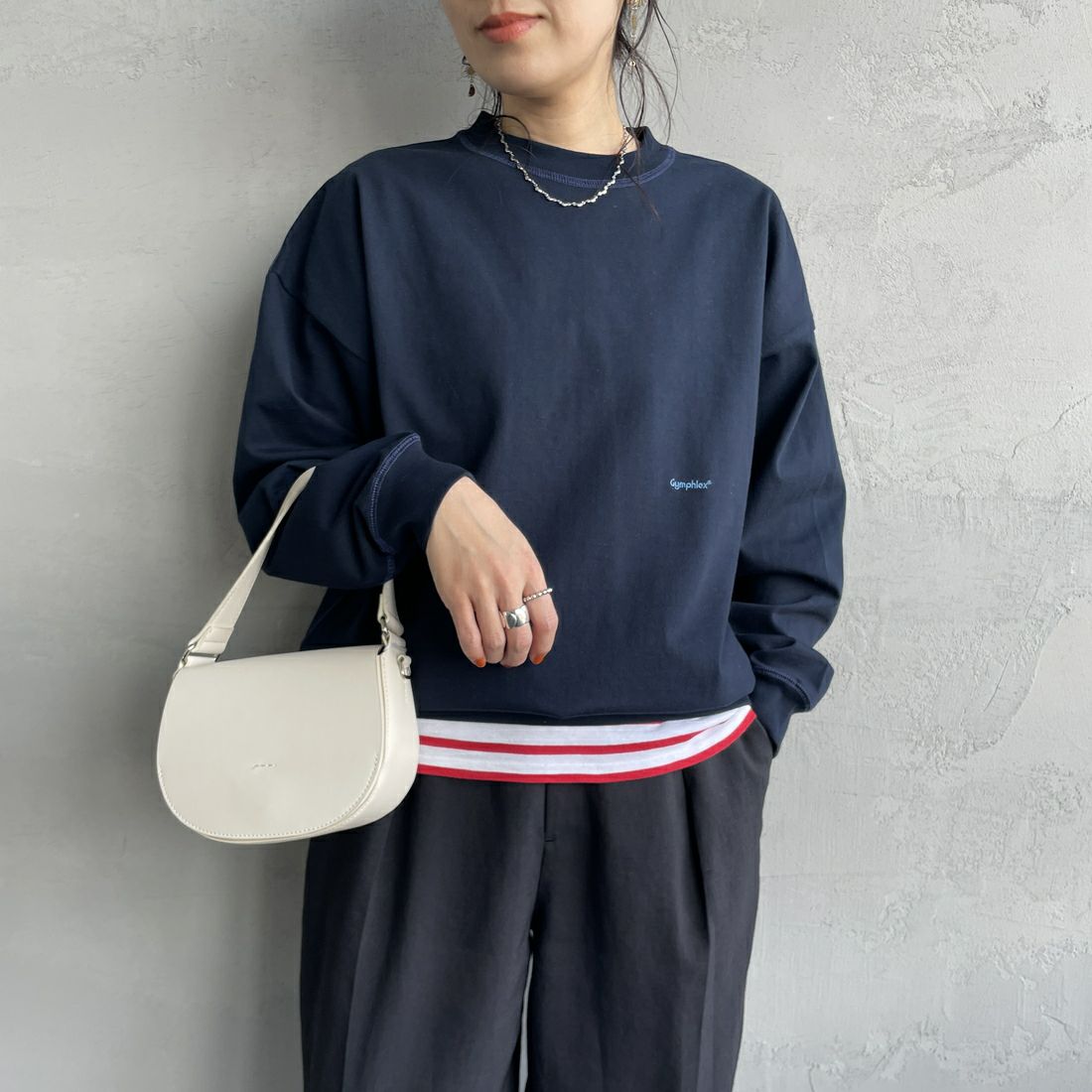 NAVY&&モデル身長：160cm 着用サイズ：XS&&