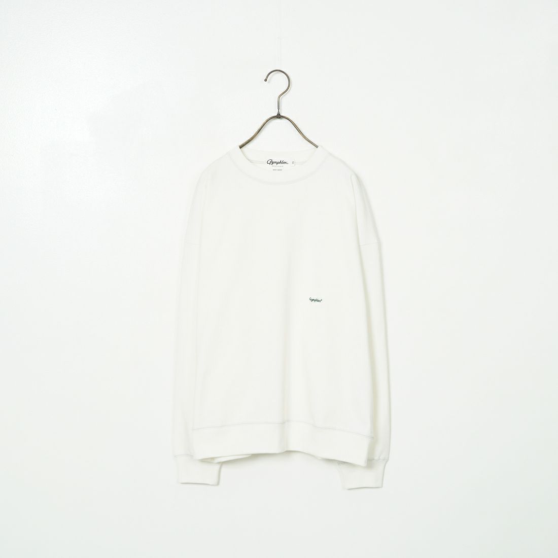 Gymphlex [ジムフレックス] ロゴ刺繍 ロングスリーブTシャツ [GY-C0102HWJ] OFF WHITE