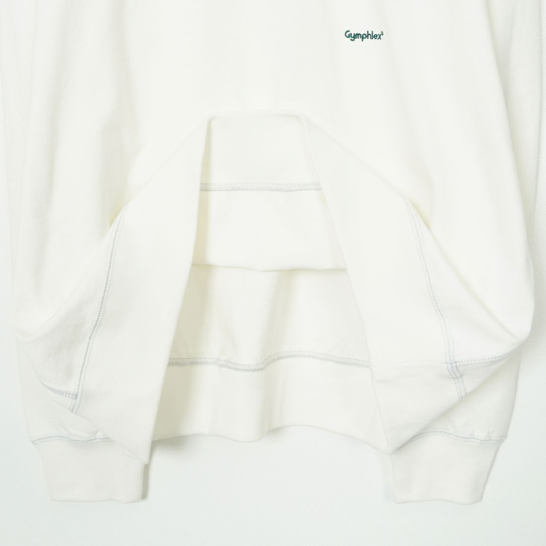 Gymphlex [ジムフレックス] ロゴ刺繍 ロングスリーブTシャツ [GY-C0102HWJ] OFF WHITE