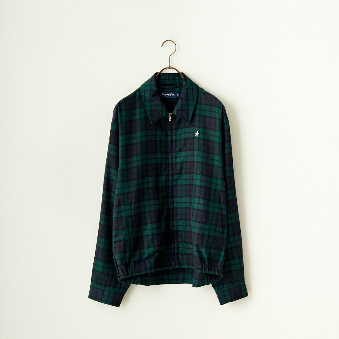 Gymphlex [ジムフレックス] ジップジャケット [GY-A0499CCW] NAVY CHECK