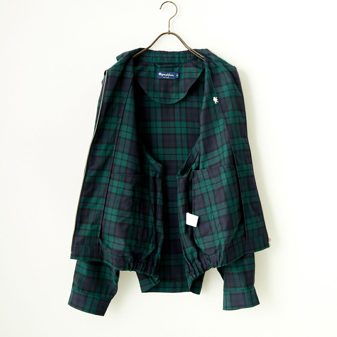 Gymphlex [ジムフレックス] ジップジャケット [GY-A0499CCW] NAVY CHECK