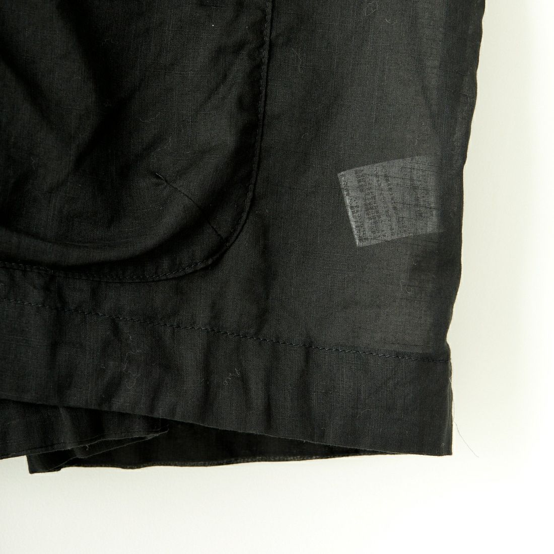tumugu: [ツムグ] コットンラミースラブローンシャツジャケット [TB24105] 99 BLACK