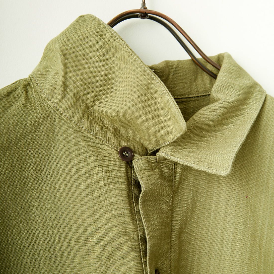 ARMY TWILL SANFORIZED [アーミーツイル サンフォライズド] コットンスラブ プルオーバーシャツ [AM-2417005] KHAKI