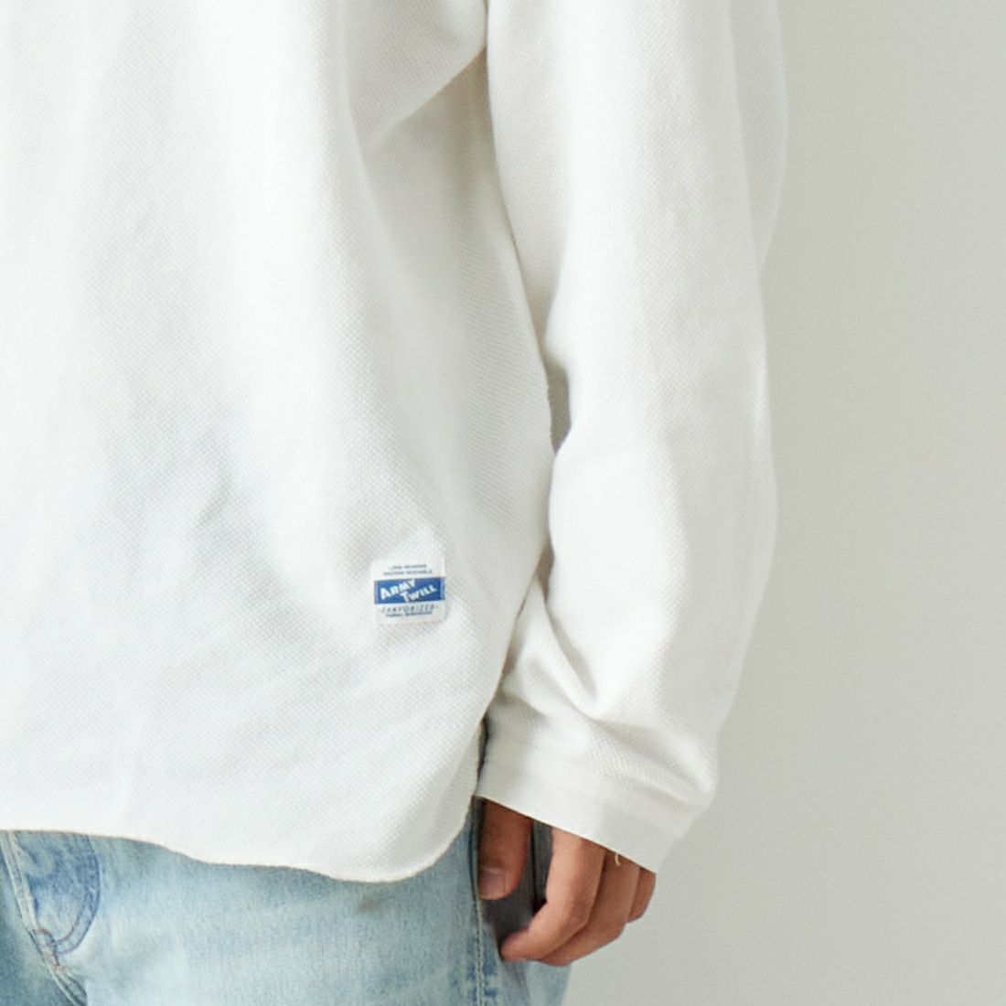 ARMY TWILL SANFORIZED [アーミーツイル サンフォライズド] モスステッチ スリーピングシャツ [AM-2413001] WHITE