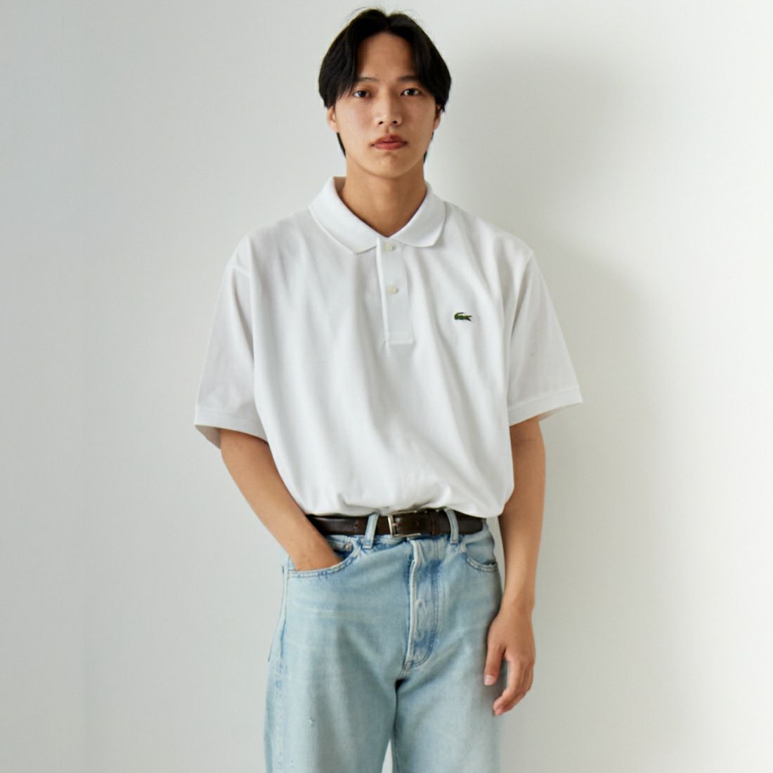 001 WHITE&&モデル身長：179cm 着用サイズ：8&&