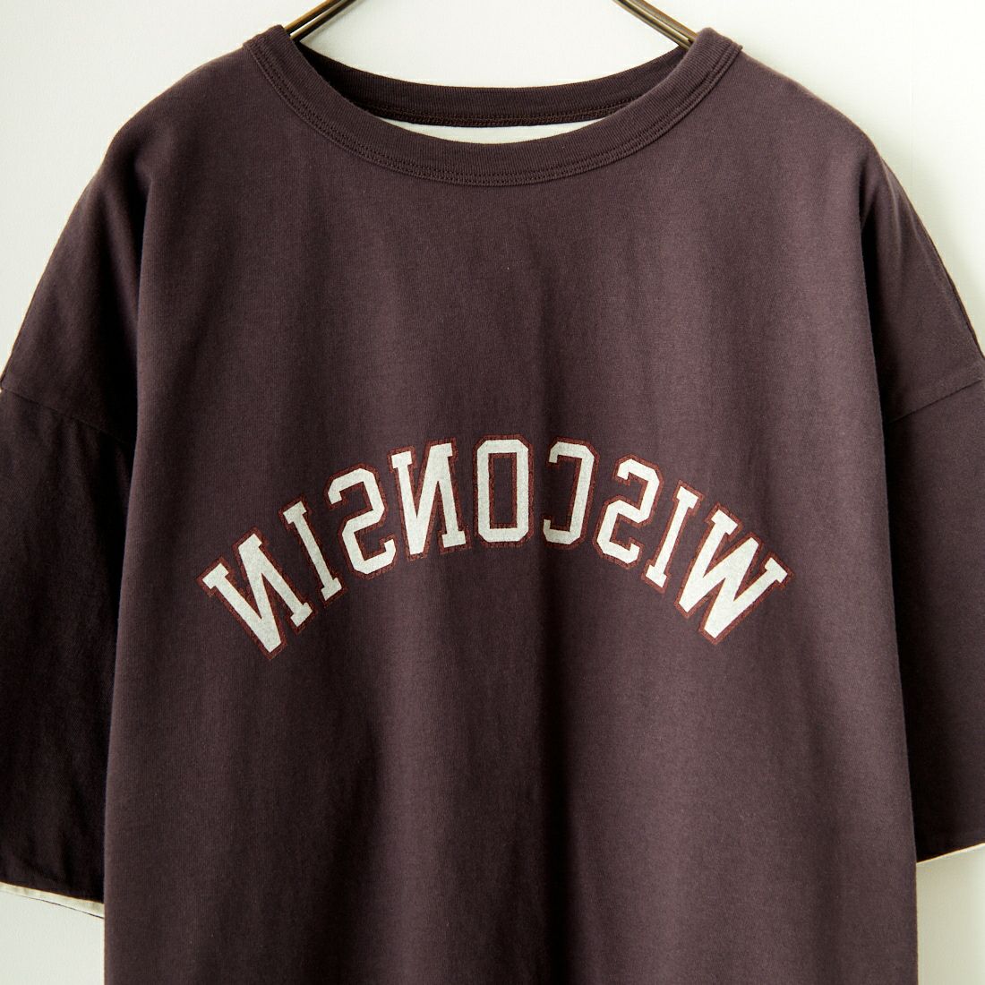 St.Johns 3rd club [セントジョンズサードクラブ] WISCONSIN Tシャツ [SJ24-06L] DK.BRN/CRM