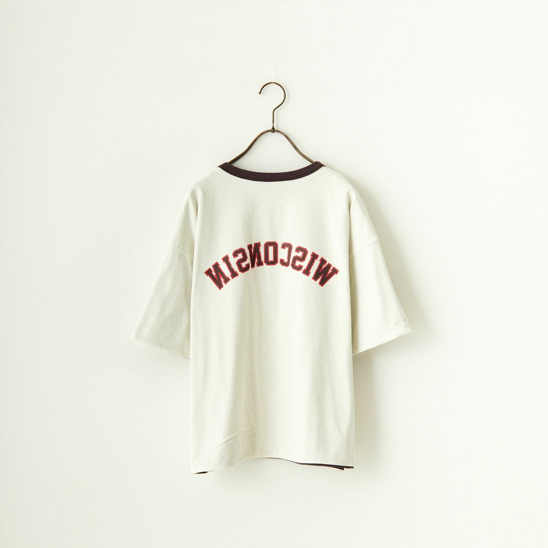 St.Johns 3rd club [セントジョンズサードクラブ] WISCONSIN Tシャツ [SJ24-06L] DK.BRN/CRM