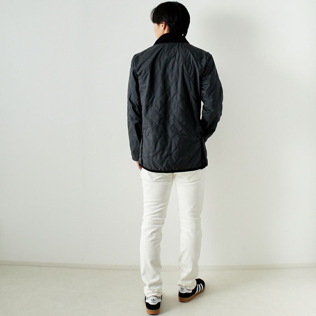 LAVENHAM [ラベンハム] アンワディッド レイドン キルティングジャケット [LV7019] G95 LAMP B &&モデル身長：179cm 着用サイズ：L&&