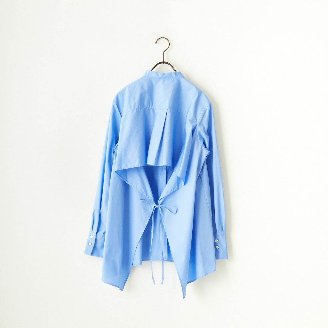 MICA&DEAL [マイカアンドディール] バックドレープリボンブラウス [0124101028] BLUE