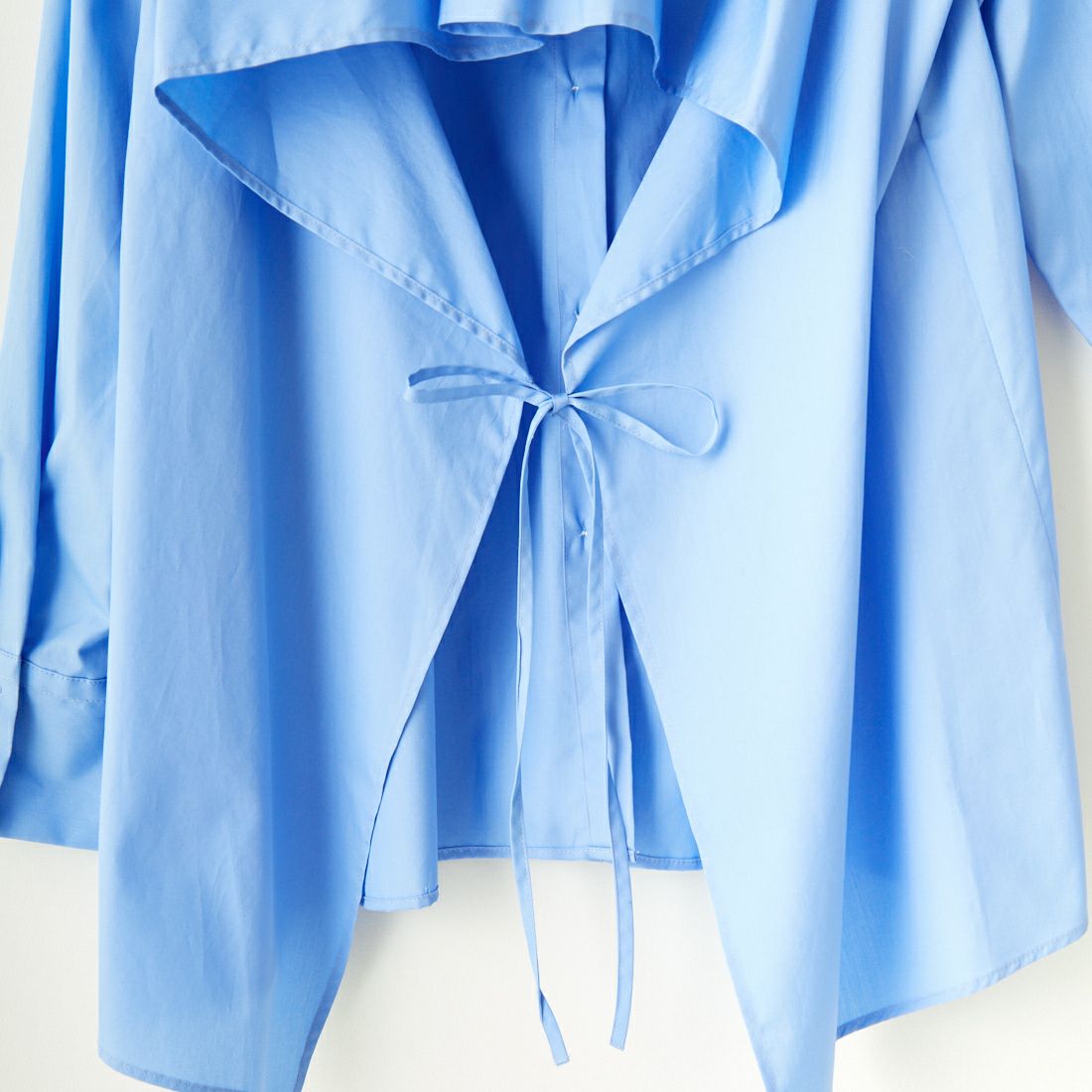 MICA&DEAL [マイカアンドディール] バックドレープリボンブラウス [0124101028] BLUE