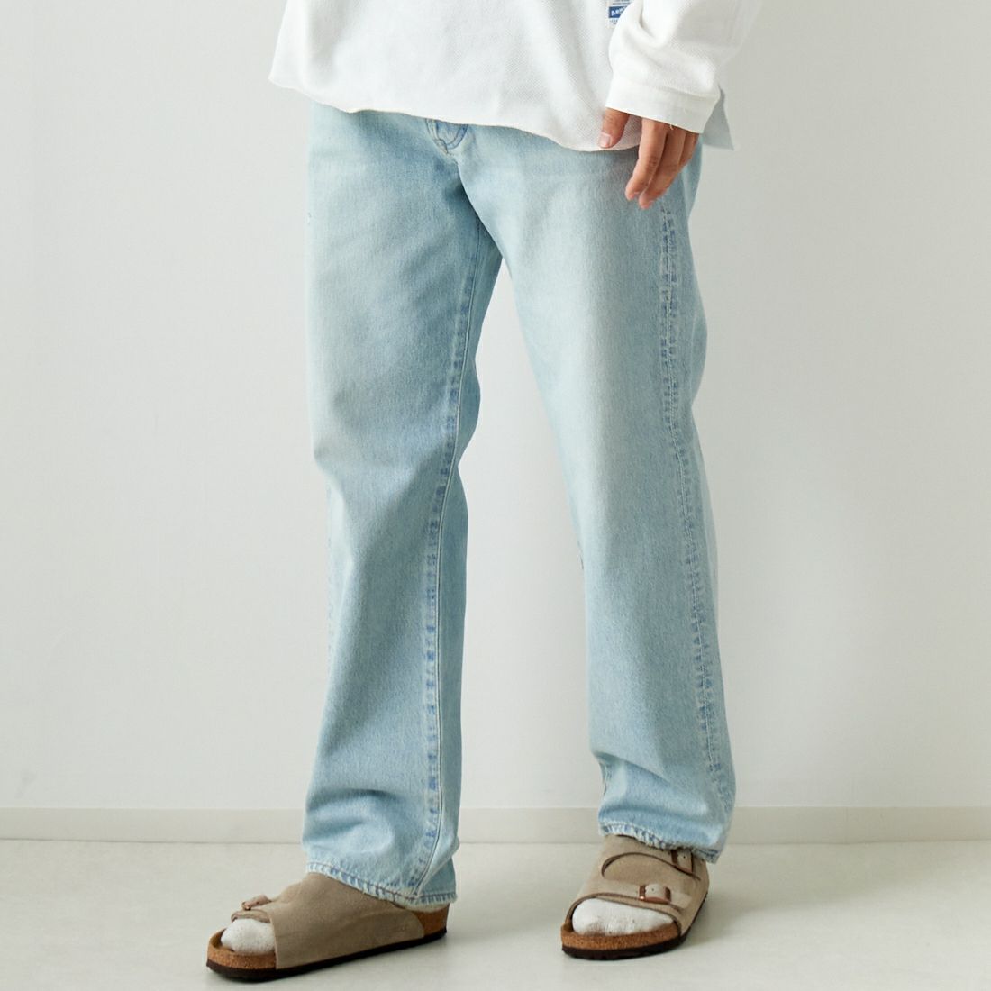 NEEDBY heritage [ニードバイヘリテージ] NO.5 ストレートデニム [N1V7V013730Y] 30Y &&モデル身長：179cm 着用サイズ：30&&