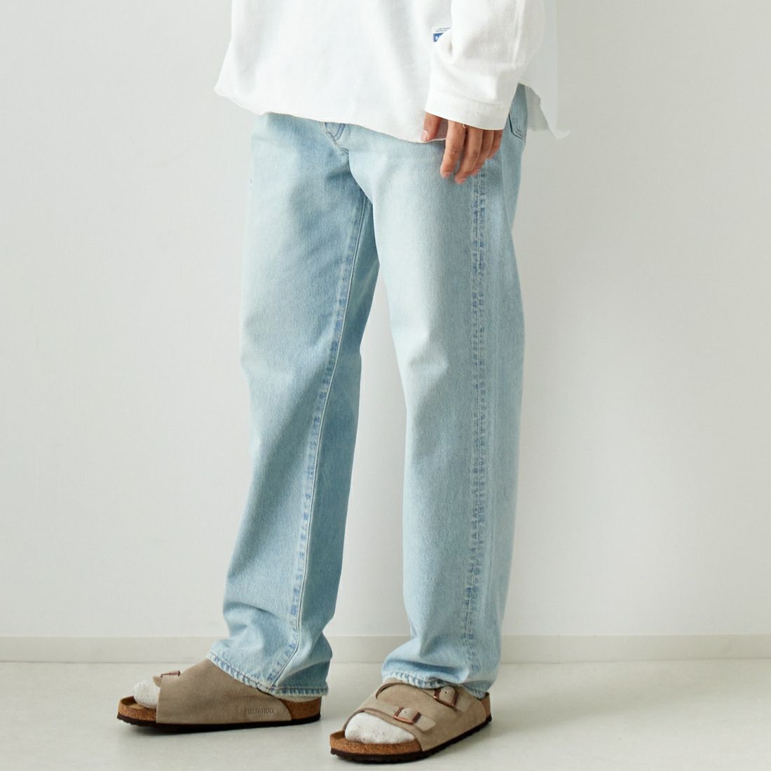 NEEDBY heritage [ニードバイヘリテージ] NO.5 ストレートデニム [N1V7V013730Y] 30Y &&モデル身長：179cm 着用サイズ：30&&