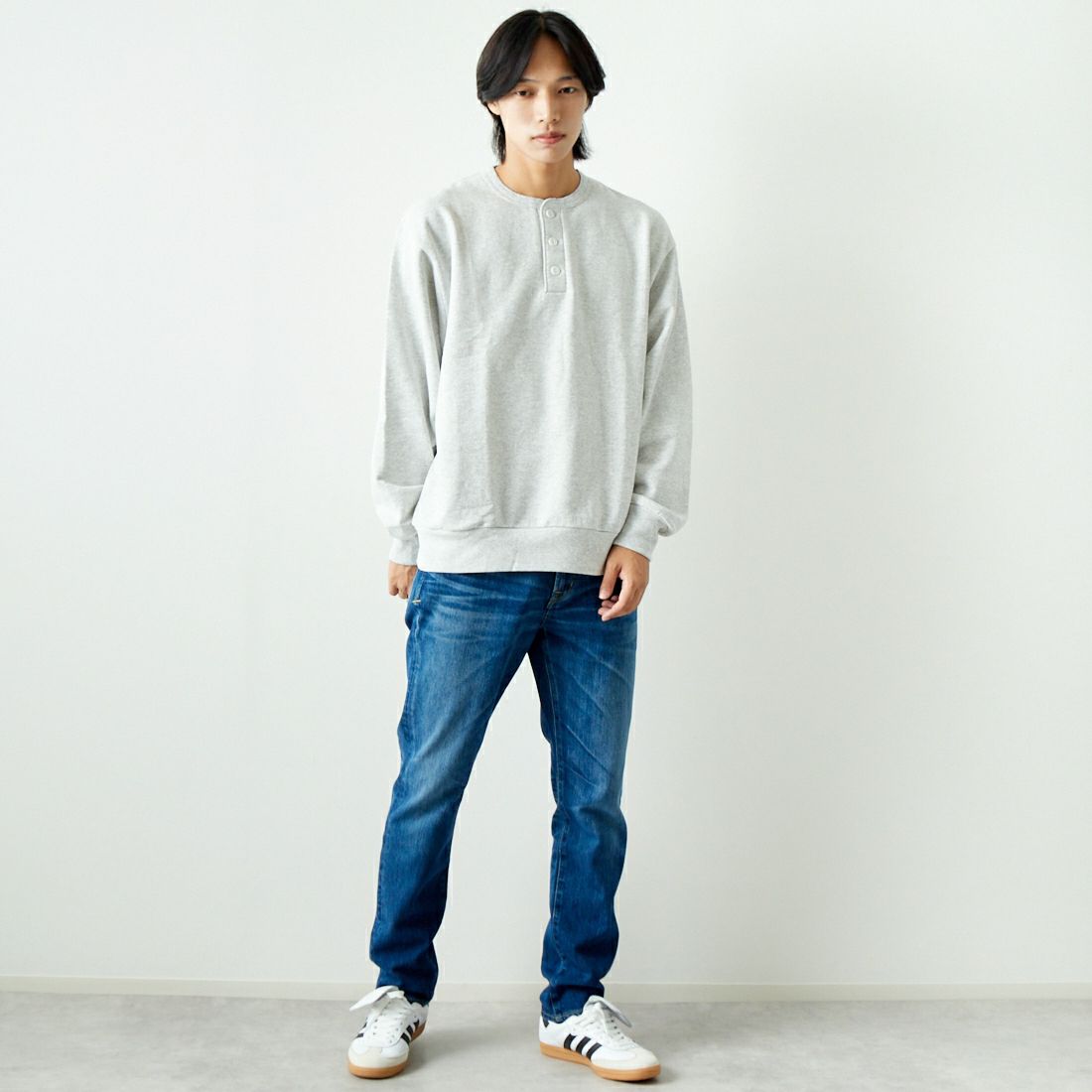 YANUK [ヤヌーク] テーパード PHILIP2/フィリップ2 [57241003] OBL &&モデル身長：179cm 着用サイズ：30&&