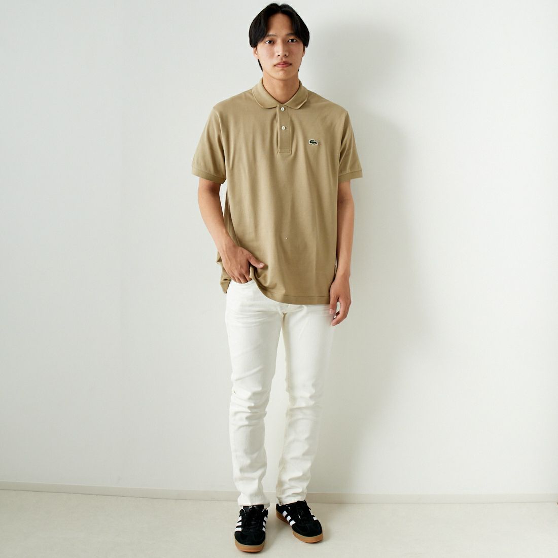 RED CARD TOKYO [レッドカード トーキョー] Rhythm スリムテーパードデニム [55786301WHT] WHITE &&モデル身長：179cm 着用サイズ：31&&