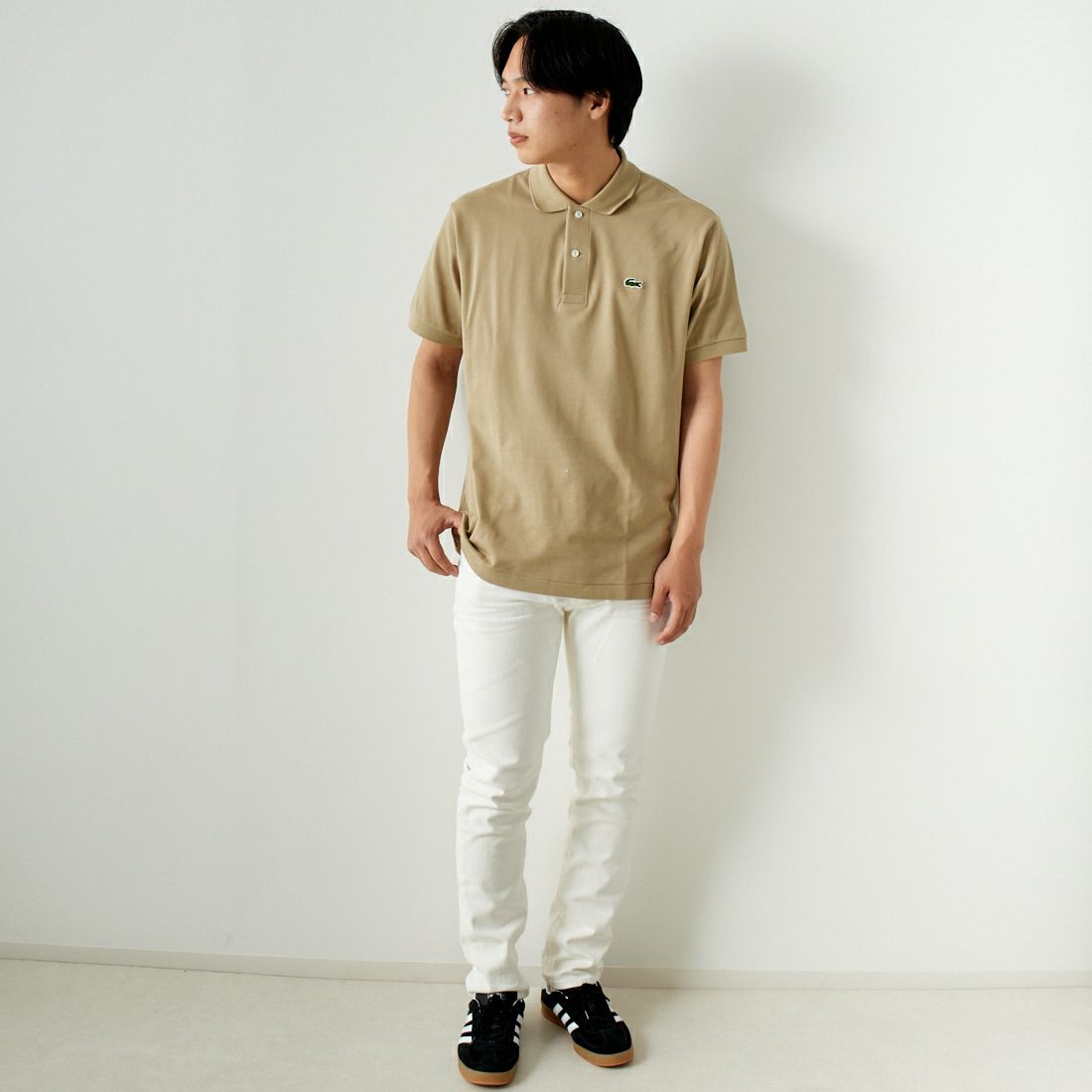 RED CARD TOKYO [レッドカード トーキョー] Rhythm スリムテーパードデニム [55786301WHT] WHITE &&モデル身長：179cm 着用サイズ：31&&