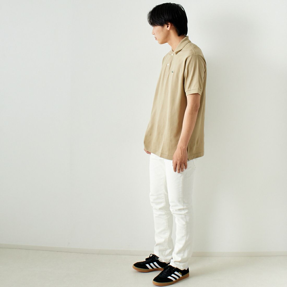 RED CARD TOKYO [レッドカード トーキョー] Rhythm スリムテーパードデニム [55786301WHT] WHITE &&モデル身長：179cm 着用サイズ：31&&